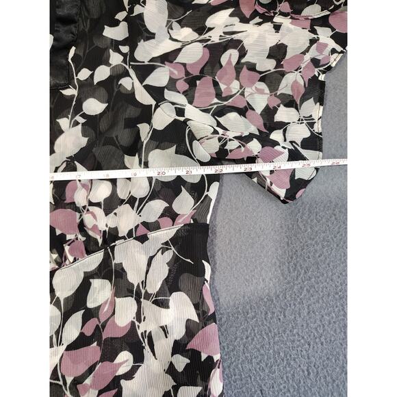 Women's Sheer Dark Floral Lane Bryant Plus Size Fairy Top Size 18/20 Outdoors... - Picture 6 of 6